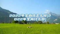 2022年生肖虎怎么样(2022年生肖什么命)