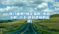 奇门遁甲 梅花易数 紫微斗数 六壬(回到逻辑的起点)