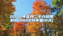 2022年正月二十六结婚好吗(2022开年第10天)