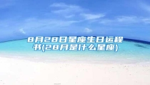 8月28日星座生日运程书(28月是什么星座)