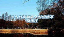 什么八字的男人对感情不负责任