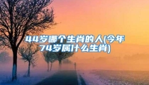 44岁哪个生肖的人(今年74岁属什么生肖)