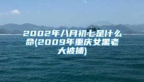 2002年八月初七是什么命(2009年重庆女黑老大被捕)