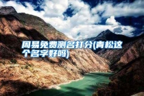 周易免费测名打分(青松这个名字好吗)