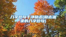 八字短句干净励志(励志温柔的八字短句)