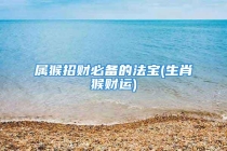 属猴招财必备的法宝(生肖猴财运)