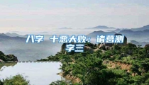 八字 十恶大败：诸葛测字三