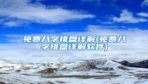 免费八字排盘详解(免费八字排盘详解软件)