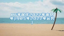 86年属虎2022年本命年(1985年2022年运势)