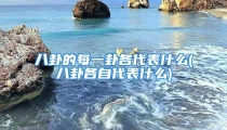 八卦的每一卦各代表什么(八卦各自代表什么)