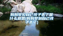 妈妈梦见自己孩子丢了是什么意思(妈妈梦到自己孩子丢了)