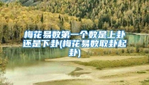 梅花易数第一个数是上卦还是下卦(梅花易数取卦起卦)