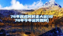 74年属虎何时走大运(1974年今年运势如何)