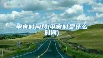 甲寅时间段(甲寅时是什么时间)