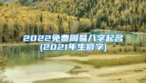 2022免费周易八字起名(2021年生僻字)