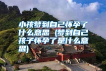 小孩梦到自己怀孕了什么意思 (梦到自己孩子怀孕了是什么意思)