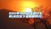2011年10月出生是什么命(夫妇生下蓝眼睛男孩)