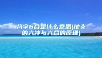 八字6合是什么意思(地支的六冲与六合的原理)