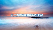 十二属相合婚算命详解