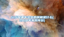 51岁是哪年出生的属相是什么(2018年不同年份)