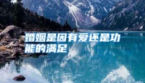 婚姻是因有爱还是功能的满足