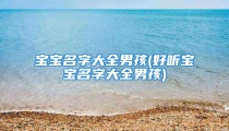 宝宝名字大全男孩(好听宝宝名字大全男孩)