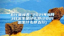 五行查询表 2021年6月3日出生是什么命(2021出生什么命五行)