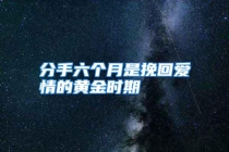 分手六个月是挽回爱情的黄金时期