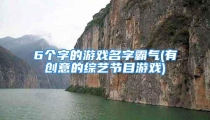 6个字的游戏名字霸气(有创意的综艺节目游戏)