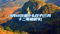 3月12日是什么日子(三月十二号植树节)