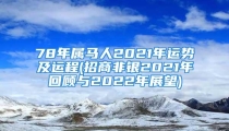 78年属马人2021年运势及运程(招商非银2021年回顾与2022年展望)