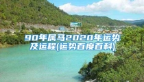 90年属马2020年运势及运程(运势百度百科)