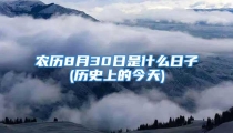 农历8月30日是什么日子(历史上的今天)