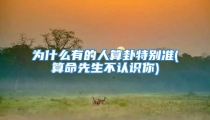 为什么有的人算卦特别准(算命先生不认识你)