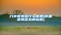 八字孤鸾煞什么意思(命里呈现这五种凶煞)