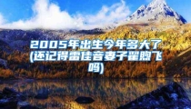 2005年出生今年多大了(还记得雷佳音妻子翟煦飞吗)