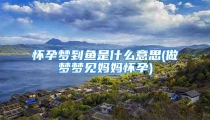 怀孕梦到鱼是什么意思(做梦梦见妈妈怀孕)