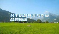 分手后前任会找你复合的原因