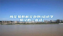梅花易数解灾卦例(给初学易经的一些话)