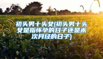 初头男十头女(初头男十头女是指怀孕的日子还是末次月经的日子)