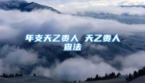 年支天乙贵人 天乙贵人查法