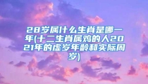 28岁属什么生肖是哪一年(十二生肖属鸡的人2021年的虚岁年龄和实际周岁)