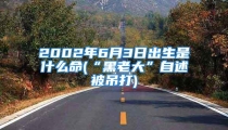 2002年6月3日出生是什么命(“黑老大”自述被吊打)