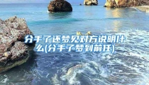 分手了还梦见对方说明什么(分手了梦到前任)