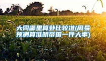 大同哪里算卦比较准(周易预测算准明帝国一件大事)