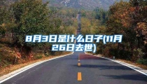 8月3日是什么日子(11月26日去世)