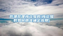 哔哩哔哩梅花易数(梅花易数如何精准确定应期)