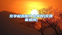充字起名配什么字好(充拼音组词)