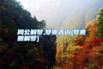 周公解梦,梦兆吉凶(梦兆册解梦)