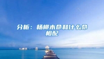 分析：杨柳木命和什么命相配